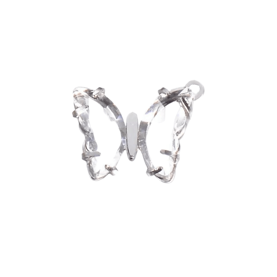 Breloque papillon en zircon