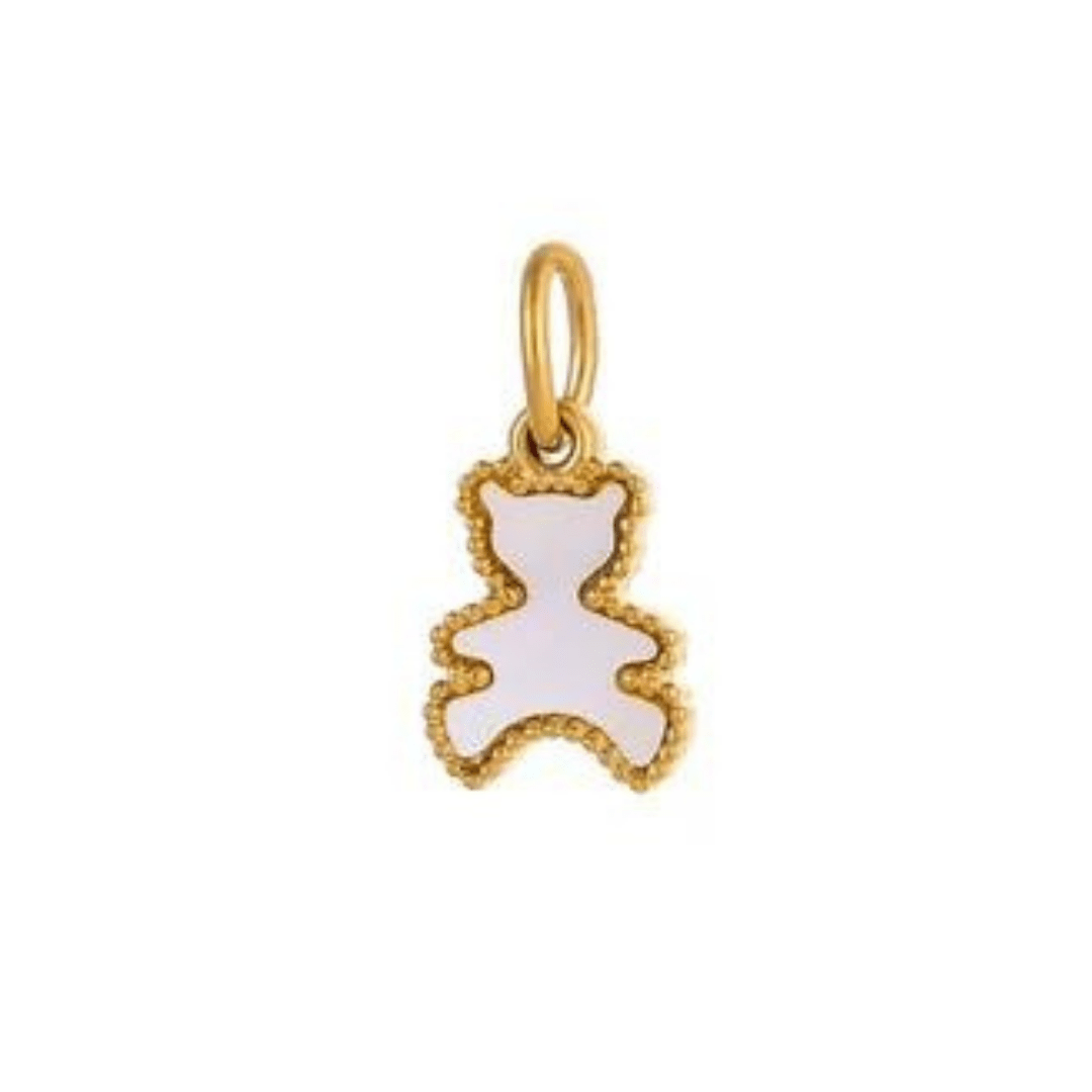 Breloque Teddy blanc